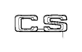 View 51141920776 EMBLEM ADHERED REAR Full-Sized Product Image