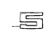 View 51141946170 EMBLEM ADHERED REAR Full-Sized Product Image