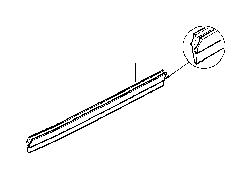 View 51218146240 INNER RIGHT WINDOW CHANNEL COVER Full-Sized Product Image