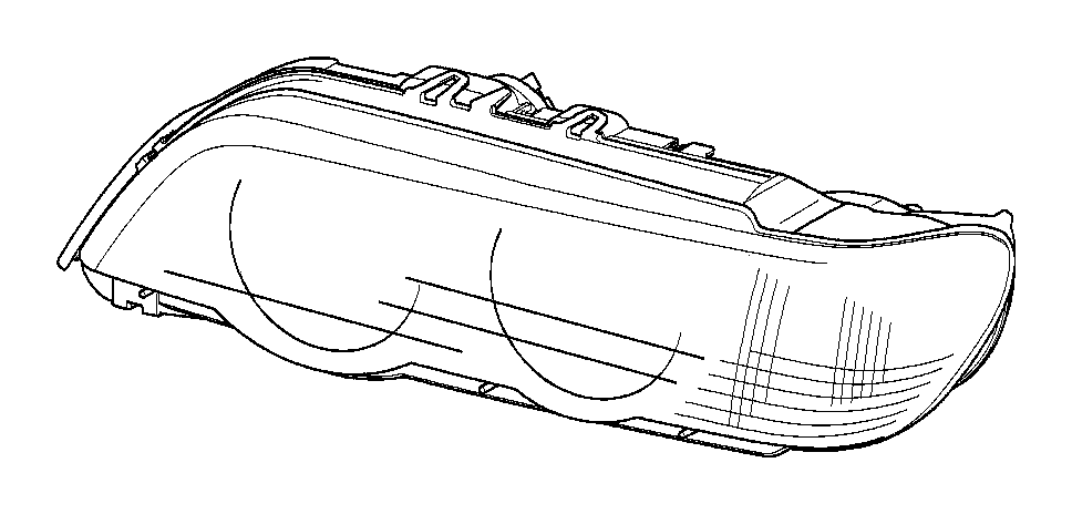 View 63126930215 Left headlight, white turn indicator Full-Sized Product Image