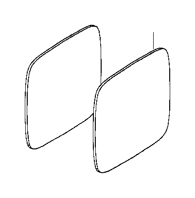 View 51168119715 Mirror glas heated convex right Full-Sized Product Image