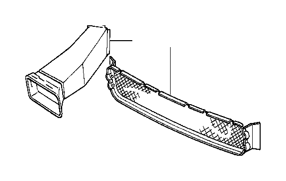 View 51712233361 FRONT LEFT BRAKE AIR DUCT Full-Sized Product Image