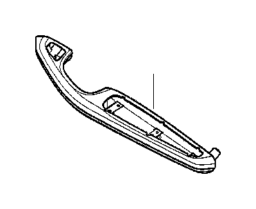 View 51417895823 Armrest, aluminium, front left Full-Sized Product Image