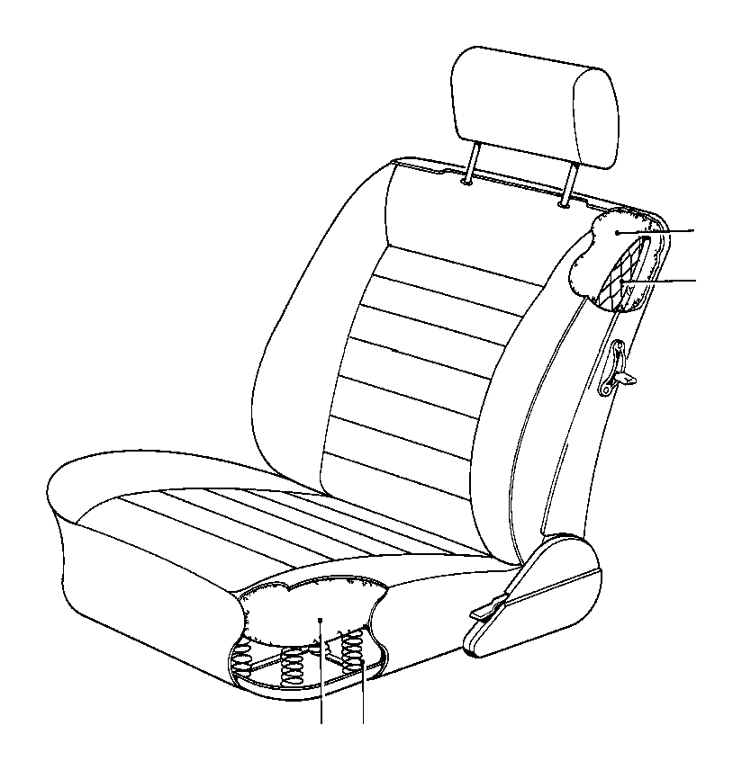 View 52101866283 PAD SEAT FRONT Full-Sized Product Image