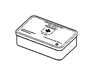 View 71107263439 First-aid kit, case, black Full-Sized Product Image