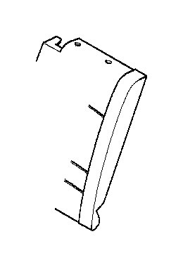 View 52208198270 Cover backrest leather right Full-Sized Product Image