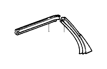 View 51361923917 LEFT REAR WINDOW GUIDE Full-Sized Product Image