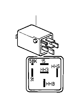 View 61351384825 Control unit heating rear window Full-Sized Product Image