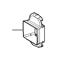 View 51218246870 Front door brake gasket Full-Sized Product Image