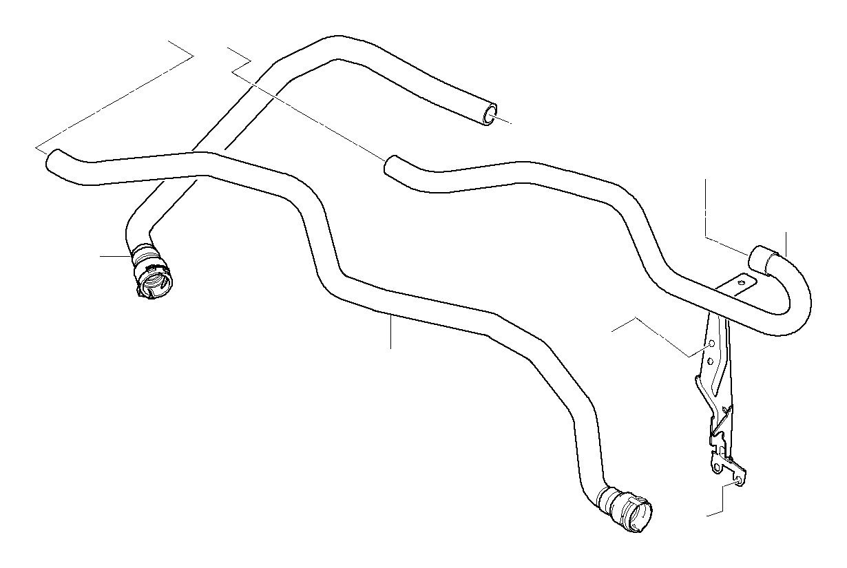 View 64218380127 Hose f radiator and expansion tank Full-Sized Product Image