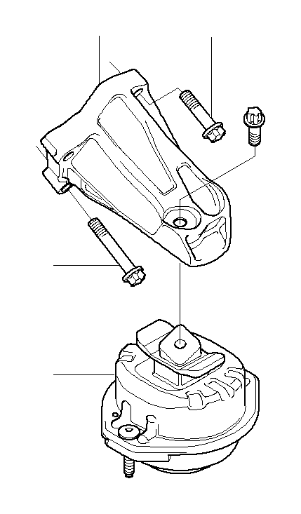 View 22116769185 Engine mount, left Full-Sized Product Image