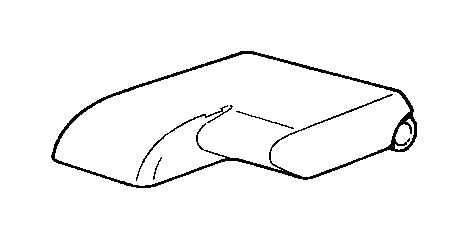 View 51165A733B5 Armrest center console black Full-Sized Product Image