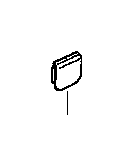 View 51418171793 Cap door lining Full-Sized Product Image
