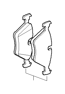 View 34216761248 Repair kit, brake pads asbestos-free Full-Sized Product Image