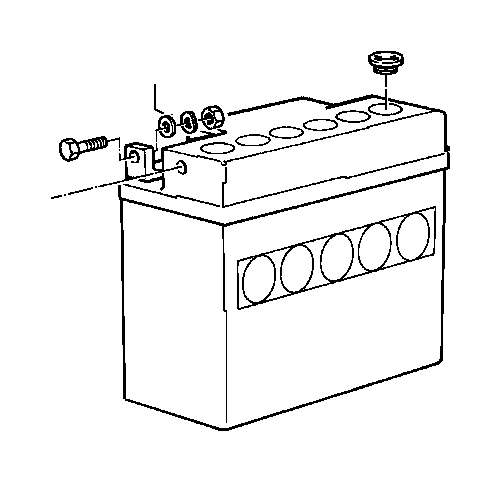 61211459655 - Bmw Hex Bolt. Battery 