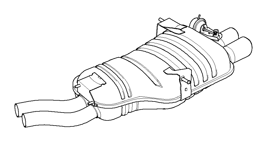 View 18100418568 Sports rear silencer Full-Sized Product Image