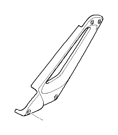 View 46627672364 Bracket, wheel cover, bottom left Full-Sized Product Image