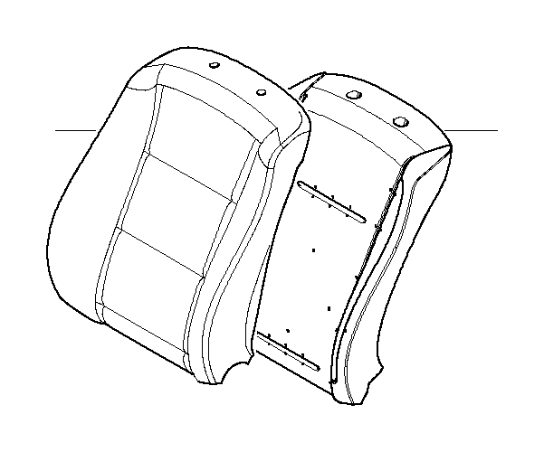 View 52107146142 Cover,multifunct.seat, backrest, leather Full-Sized Product Image