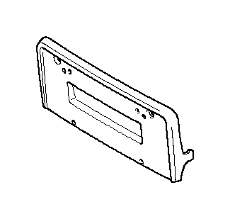 View 51112695262 Licence plate base primed Full-Sized Product Image