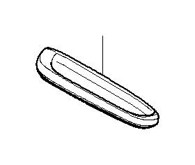 View 51438257962 Armrest, matt chrome, rear, right Full-Sized Product Image
