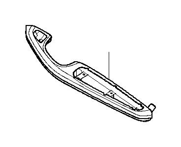 View 51418259964 Armrest, matt chrome, front, right Full-Sized Product Image