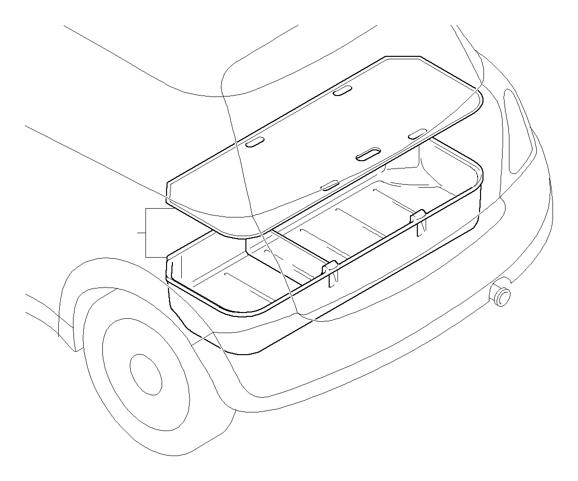 View 51470415025 Luggage compartment pan - DISCONTINUED Full-Sized Product Image