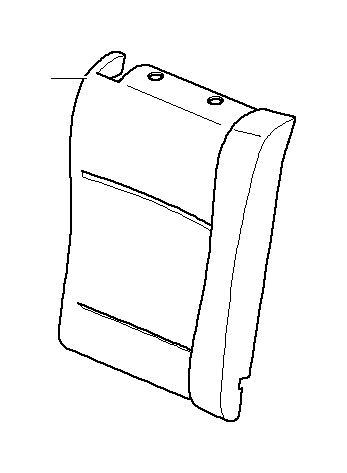 View 52208251610 Cover backrest cloth right Full-Sized Product Image