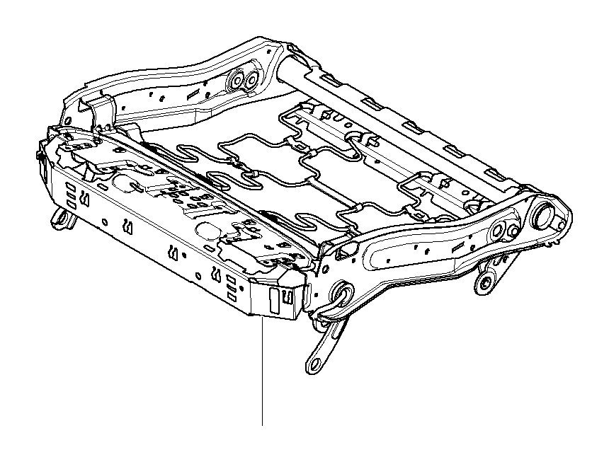 View 52109155029 Seat frame, comfort seat, left Full-Sized Product Image