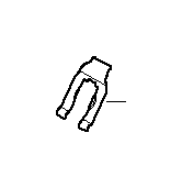View 34306771981 Retaining spring f brake hose Full-Sized Product Image
