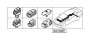 Image of Brake pipe bracket image for your 1988 BMW 750iL   