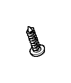 Image of Fillister head self-tapping screw. ST4,2X17 image for your 2008 BMW X5   