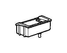 Image of Ashtray insert. CHROM image for your 1997 BMW 318i  Touring/Wagon 