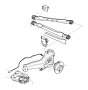 33321505391 Holder, emergency wheel, left