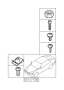 Image of Torx bolt. ISA M6X18 SW image for your 2010 BMW 550i   