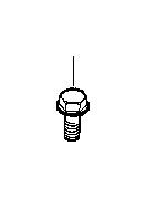 Image of Hexagon collar screw. M8X22-8.8 ZNS3 image for your 2003 BMW M3 Coupe  