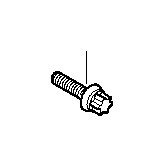 Image of Torx screw with ribs. M8X40 ZNS3 image for your BMW