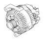 Image of RP REMAN alternator. 180A image for your 2007 BMW 530i   