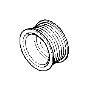 Image of Pulley. BOSCH 7PK image for your BMW