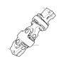 Image of Double joint with universal joint image for your BMW