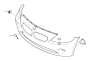 Image of Trim cover, bumper, primed, front image for your 1996 BMW