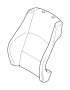 Image of Cover backrest leather right. CREAMBEIGE image for your BMW