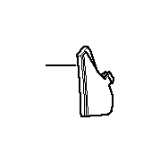 Image of UPPER MOULDED PART F REINFORCEM.COLUMN C image for your BMW