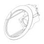 63126917840 Covering cap high beam