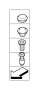 Image of Torx-countersunk head screw. ISA M8X28 image for your BMW