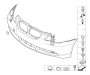 Image of Trim cover, bumper, primed, front image for your 1994 BMW 540i   