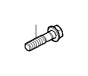 Image of Hex screw with collar. M12X1,5X50-10.9 image for your BMW