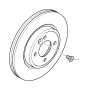 Image of Brake disc, ventilated. 276X22 image for your MINI