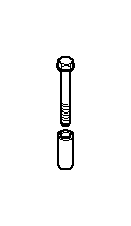 View Hex bolt with washer Full-Sized Product Image