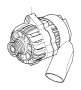 Image of RP REMAN Compact alternator. 120A BOSCH image for your 2003 BMW 540i   