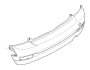 Bumper trim panel, primed, rear image